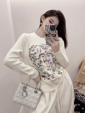 DIOR 25S LONG-SLEEVE CREWNECK SWEATER 675