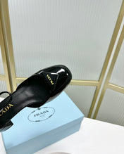 PRA MARY JANE PUMPS BLACK CALFSKIN