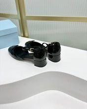 PRA MARY JANE PUMPS BLACK CALFSKIN