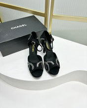 HIGH HEELS ONE STRAP IN BLACK GOATSKIN