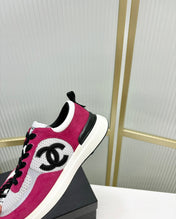 SNEAKER IN BARBIE PINK SUEDE AND GREY BREATHABLE MESH