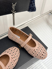 MARY JANE IN PEACH PINK CALFSKIN