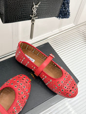 MARY JANE IN CHERRY RED CALFSKIN