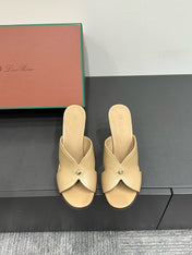 LP HIGH HEELS 25S IN WARM BEIGE LAMBSKIN