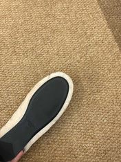 PRADA 26S SHEARLING BALLET FLATS IN CREAM WHITE