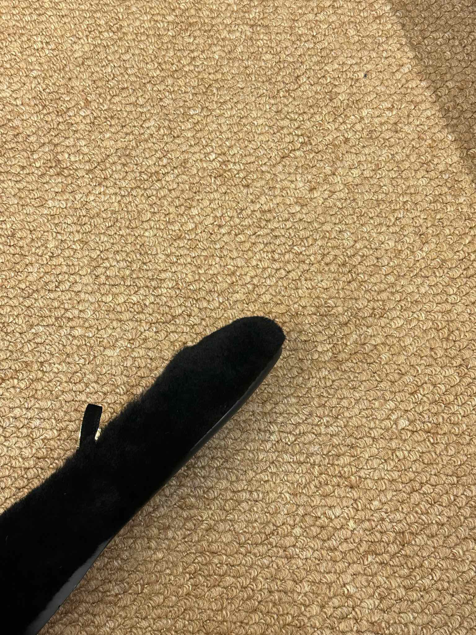PRADA 26S SHEARLING BALLET FLATS IN BLACK