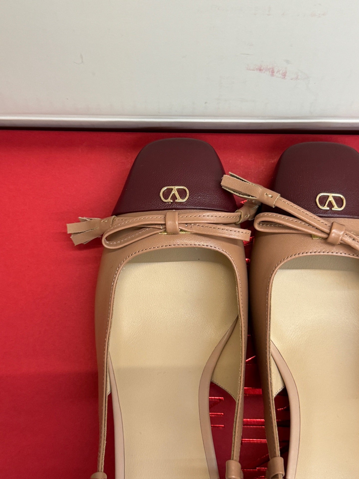VALENTINO 26S HIGH HEEL SLINGBACKS IN BROWN CALFSKIN