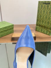 GG SIGNORIA SLINGBACK PUMP SAPPHIRE LAMBSKIN
