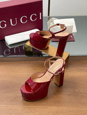 HIGH HEEL SANDALS 13 CM IN RED LAMBSKIN
