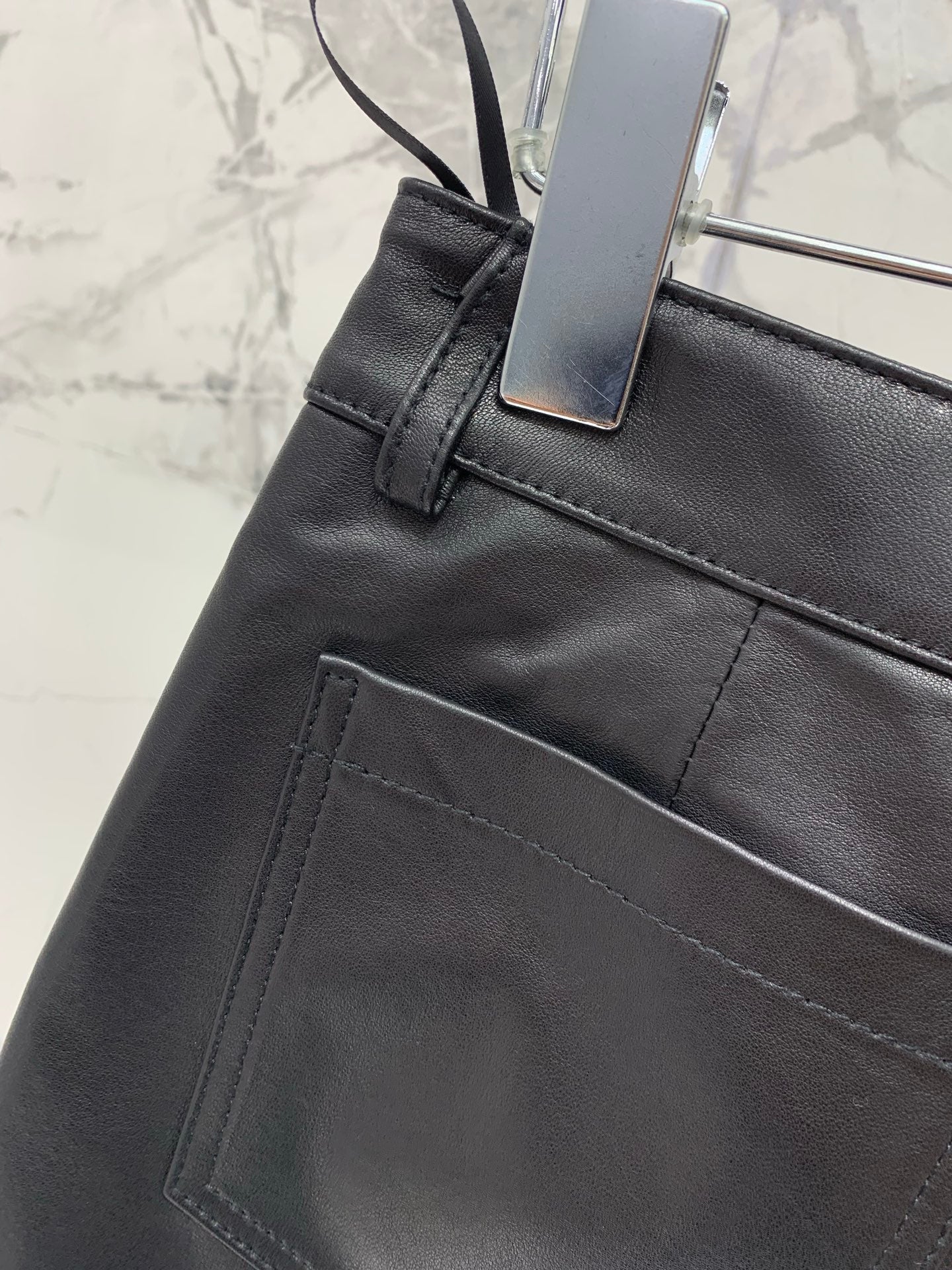 YSL 25S LEATHER MINI SKIRT STYLE 225