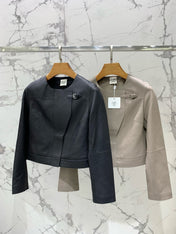 HERMES 25S LEATHER JACKET WITH LEATHER SHORTS 528564