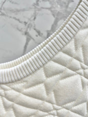 DIOR 26S DIAMOND-PATTERN KNIT VEST 947