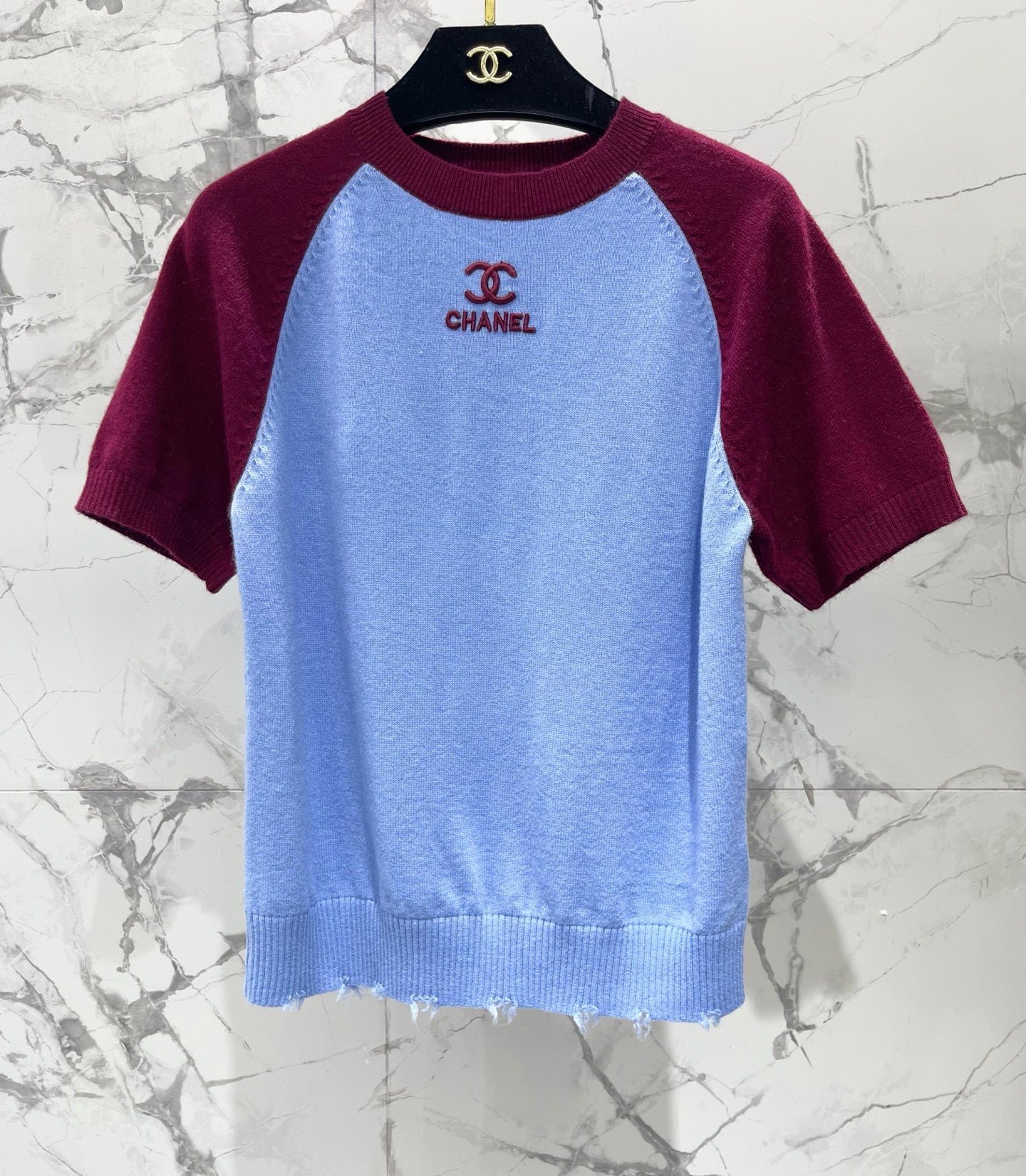 CHANEL 26S SHORT-SLEEVE KNIT TOP 958