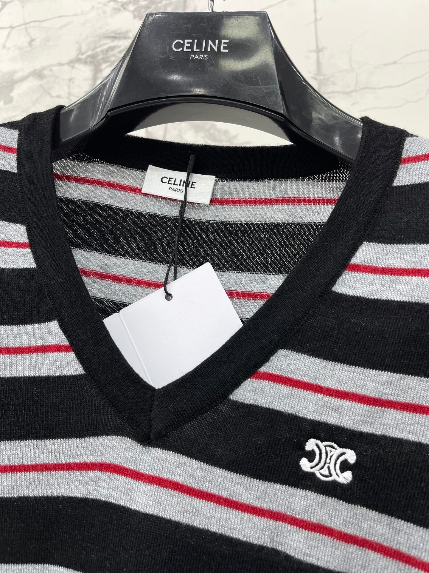 CELINE 26S V NECK SHORT SLEEVE T-SHIRT 206