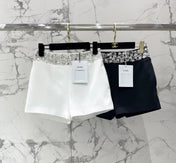 CHANEL 26S BEADED BODYCON SHORTS STYLE 1114