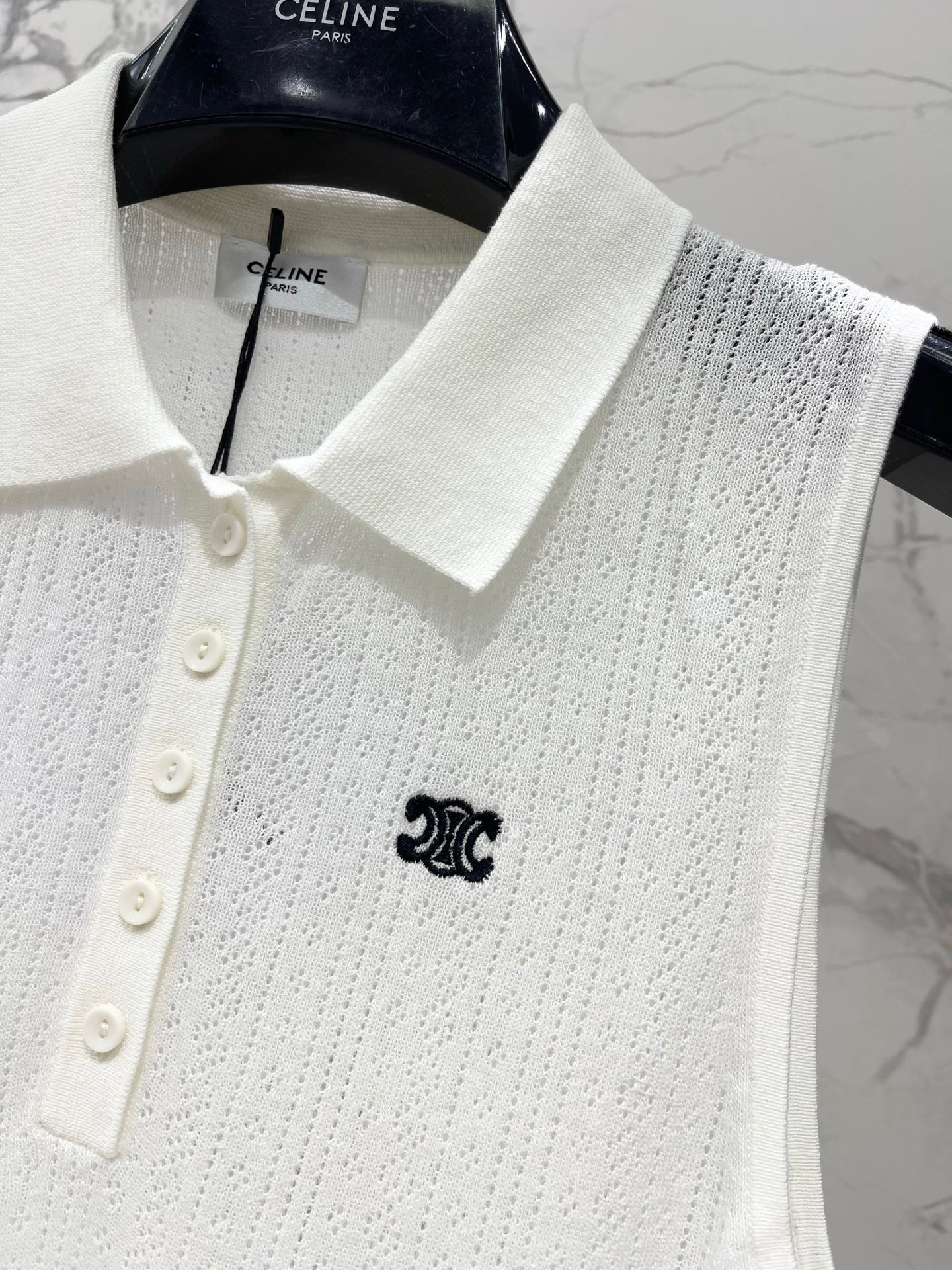 CELINE 26S KNIT POLO TANK TOP 298