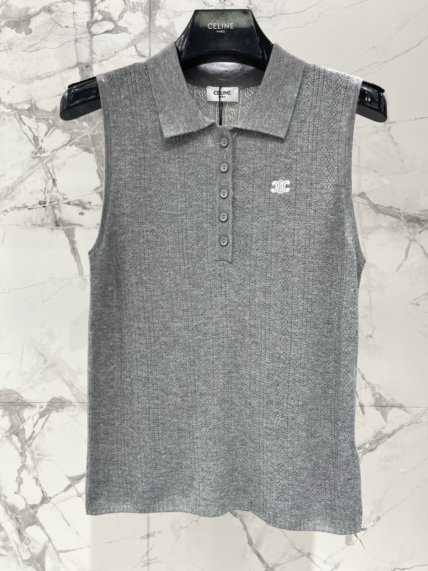 CELINE 26S KNIT POLO TANK TOP 297