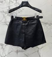 CELINE 26S LEATHER SHORTS 422