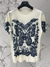 DIOR 26S SHORT-SLEEVE CREWNECK SWEATER 1318