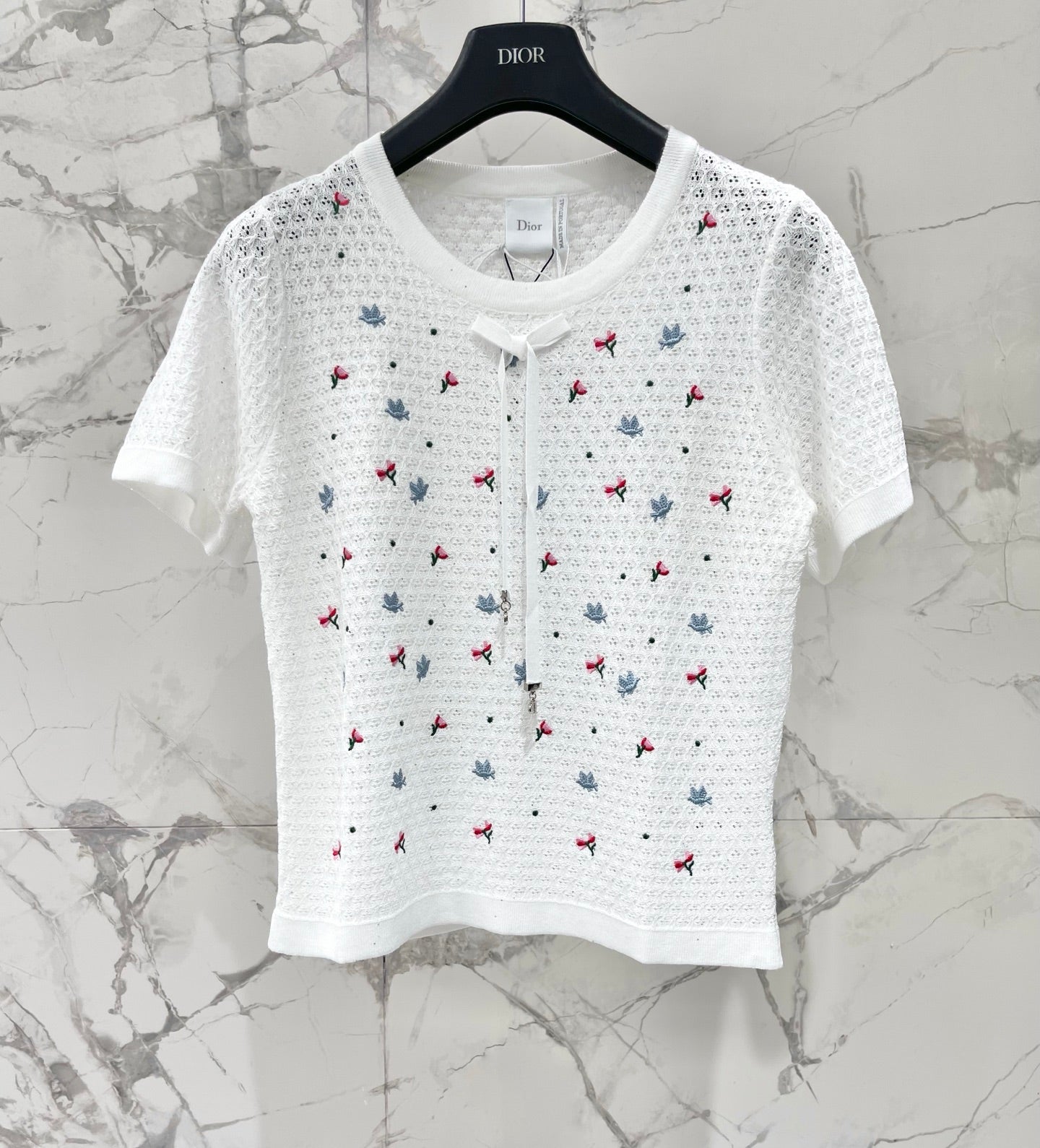 DIOR 26S SHORT-SLEEVE KNIT T-SHIRT 1315