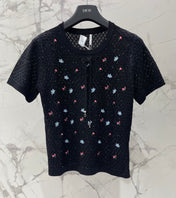 DIOR 26S SHORT-SLEEVE KNIT T-SHIRT 1314