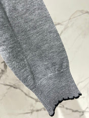 MIUMIU 26S LONG-SLEEVE KNIT POLO TOP 1434
