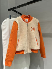 HERMES 25S SHEEPSKIN BOMBER JACKET 169