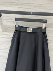 PRADA 26S A-LINE MIDI SKIRT 1185