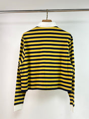 MIUMIU STRIPED SHIRT WITH LAPEL COLLAR STYLE 44