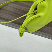 LOE 23 MINI FLAMENCO PURSE BAG IN GREEN CHARTREUSE NAPPA LAMBSKIN