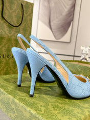 HORSEBIT SLINGBACK 105 IN SKY CANVAS