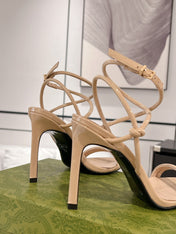 GG 105 STRAPPY SANDAL BEIGE CALFSKIN