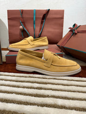LP LOAFERS 25S IN AMBER YELLOW SUEDE