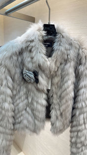 CHANEL 26S SHORT FOX FUR JACKET 808