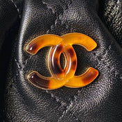CHANEL 26S HAND BAG 32 IN BLACK LAMBSKIN