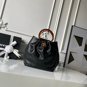 CHANEL 26S HAND BAG 32 IN BLACK LAMBSKIN