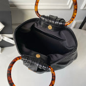 CHANEL 26S HAND BAG 32 IN BLACK LAMBSKIN
