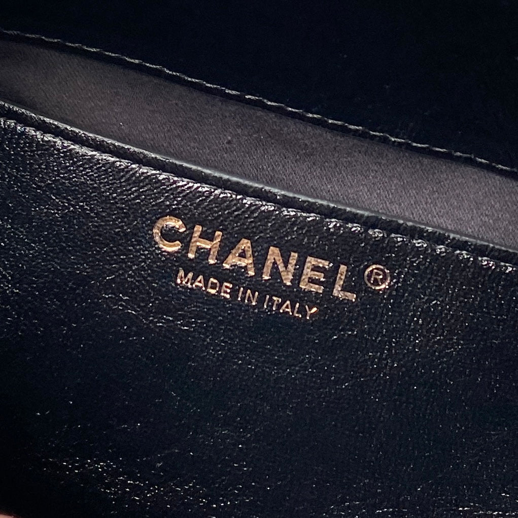 CHANEL 26S HOBO BAG 23 IN BLACK LAMBSKIN