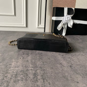 CHANEL 26S VANITY CASE 23 IN BLACK LIZARD-EMBOSSED LEATHER