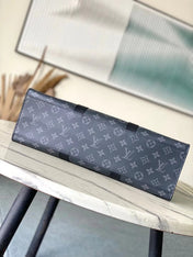 SAC PLAT 24H 41 IN DARK GRAY MONOGRAM ECLIPSE CANVAS