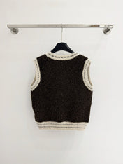 CHANEL 26S SLEEVELESS KNIT BLAZER 741