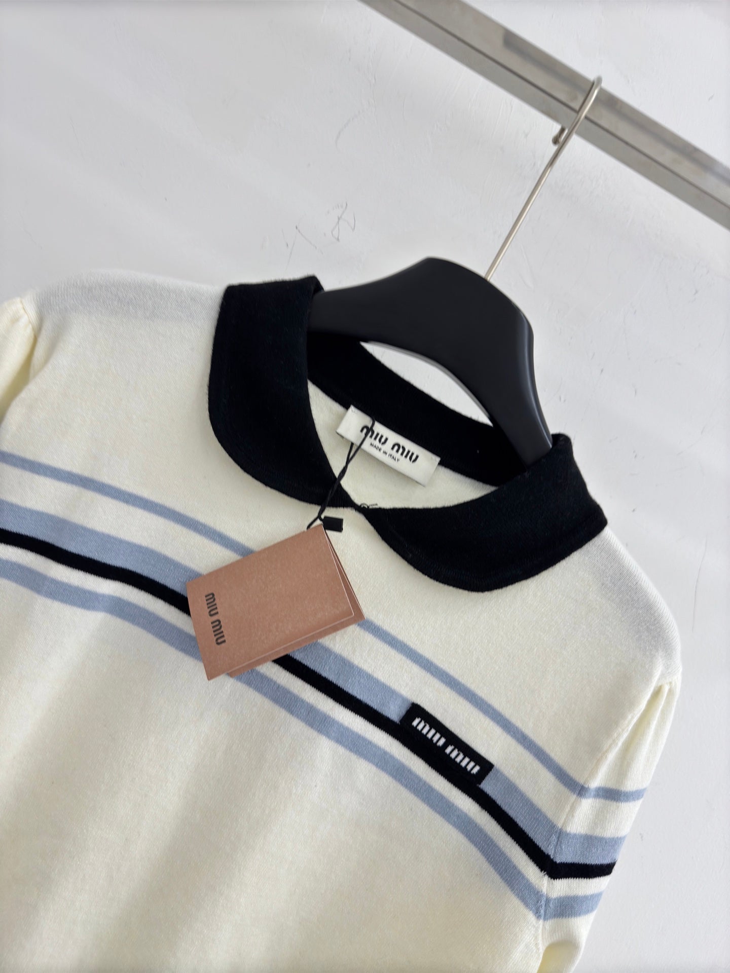 MIUMIU 26S KNIT POLO SWEATER 981