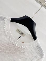 MIUMIU 26S SHORT-SLEEVED SWEATER STYLE 1063