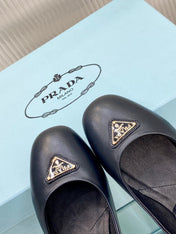 PRA NAPPA MARY JANE PUMPS BLACK LAMBSKIN
