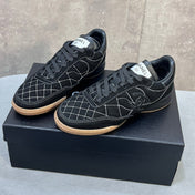CHANEL 26S SNEAKERS IN BLACK SUEDE QUILTED CC LOGO