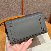 BIRKIN FAUBOURG TOUCH 20 IN DOVE GRAY CALFSKIN WITH SILVER HARDWARE