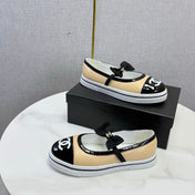 CHANEL 26S MARY JANE SNEAKERS IN BEIGE CALFSKIN