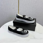 CHANEL 26S MARY JANE SNEAKERS IN BLACK CALFSKIN