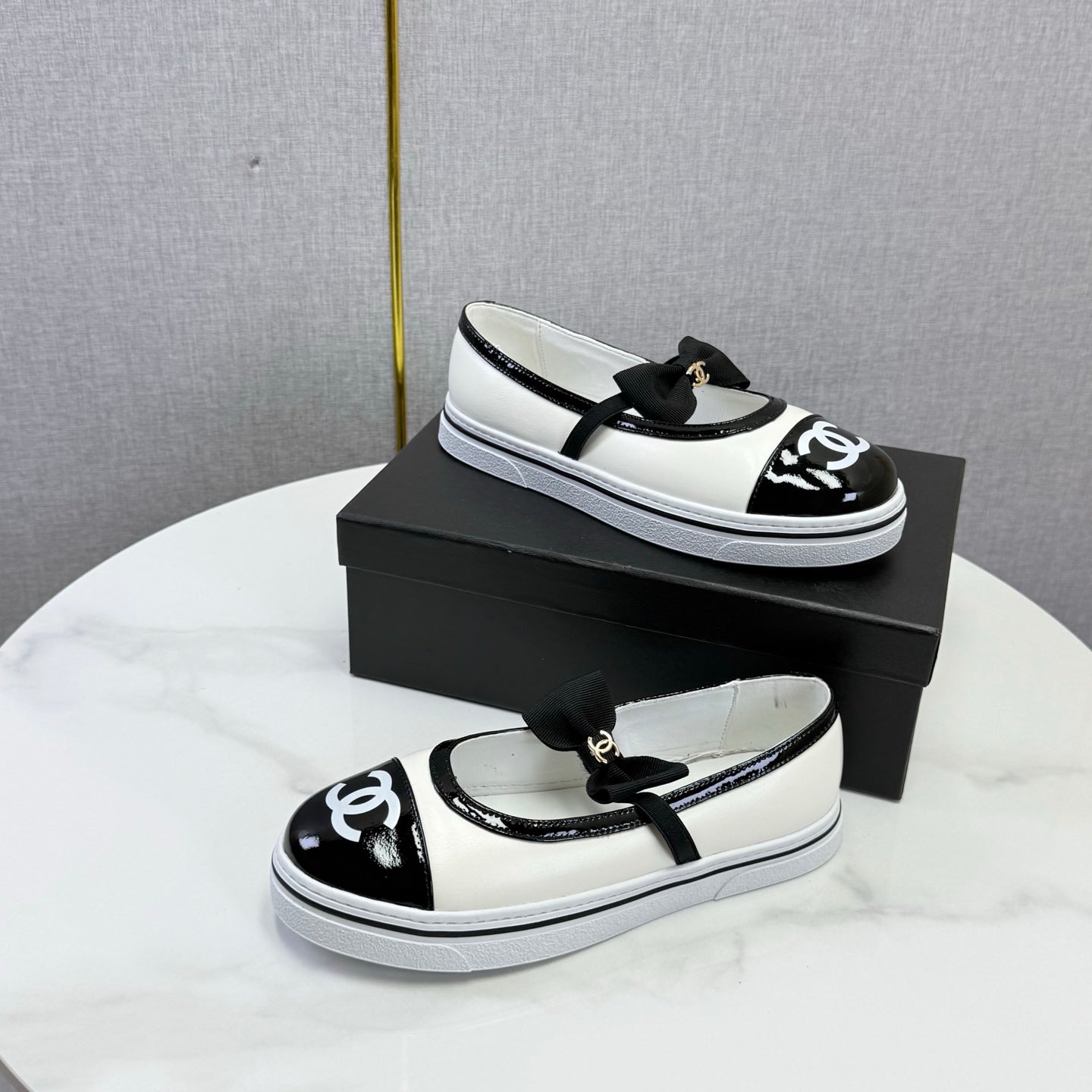 CHANEL 26S MARY JANE SNEAKERS IN WHITE CALFSKIN
