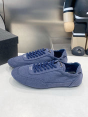 PRADA 26S SNEAKERS IN DARK BLUE FABRIC